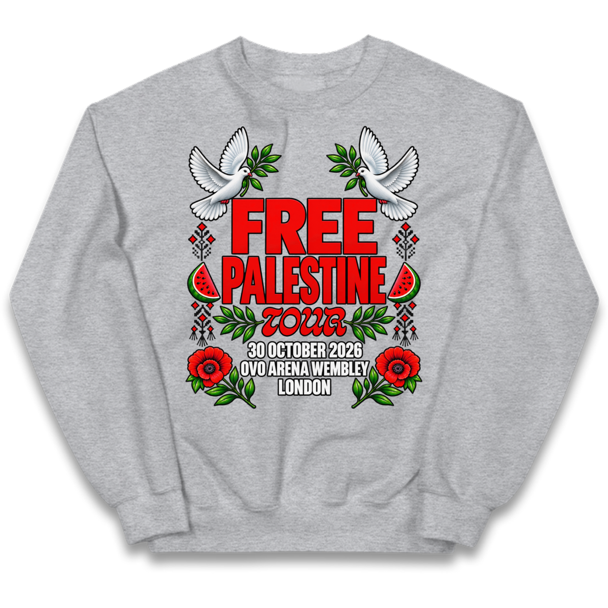 Macklemore and Friends Free Palestine Tour London 2026 Kids Jumper