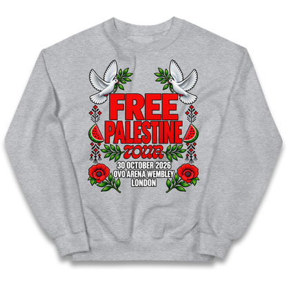 Macklemore and Friends Free Palestine Tour London 2026 Kids Jumper