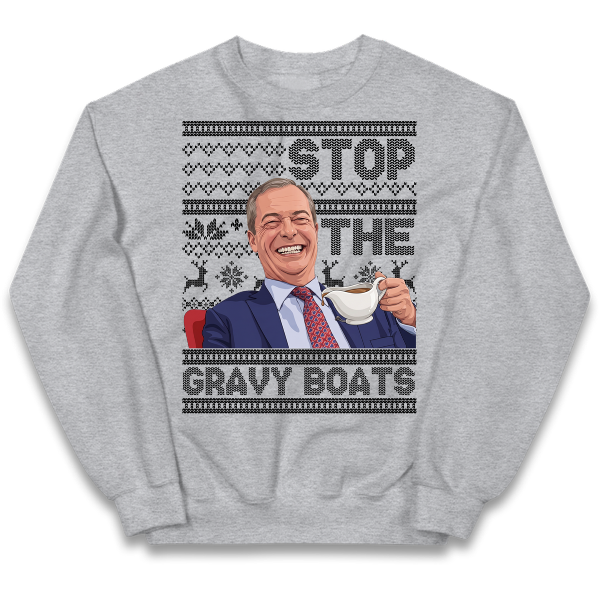 Satirical Festive Top Kids Jumper