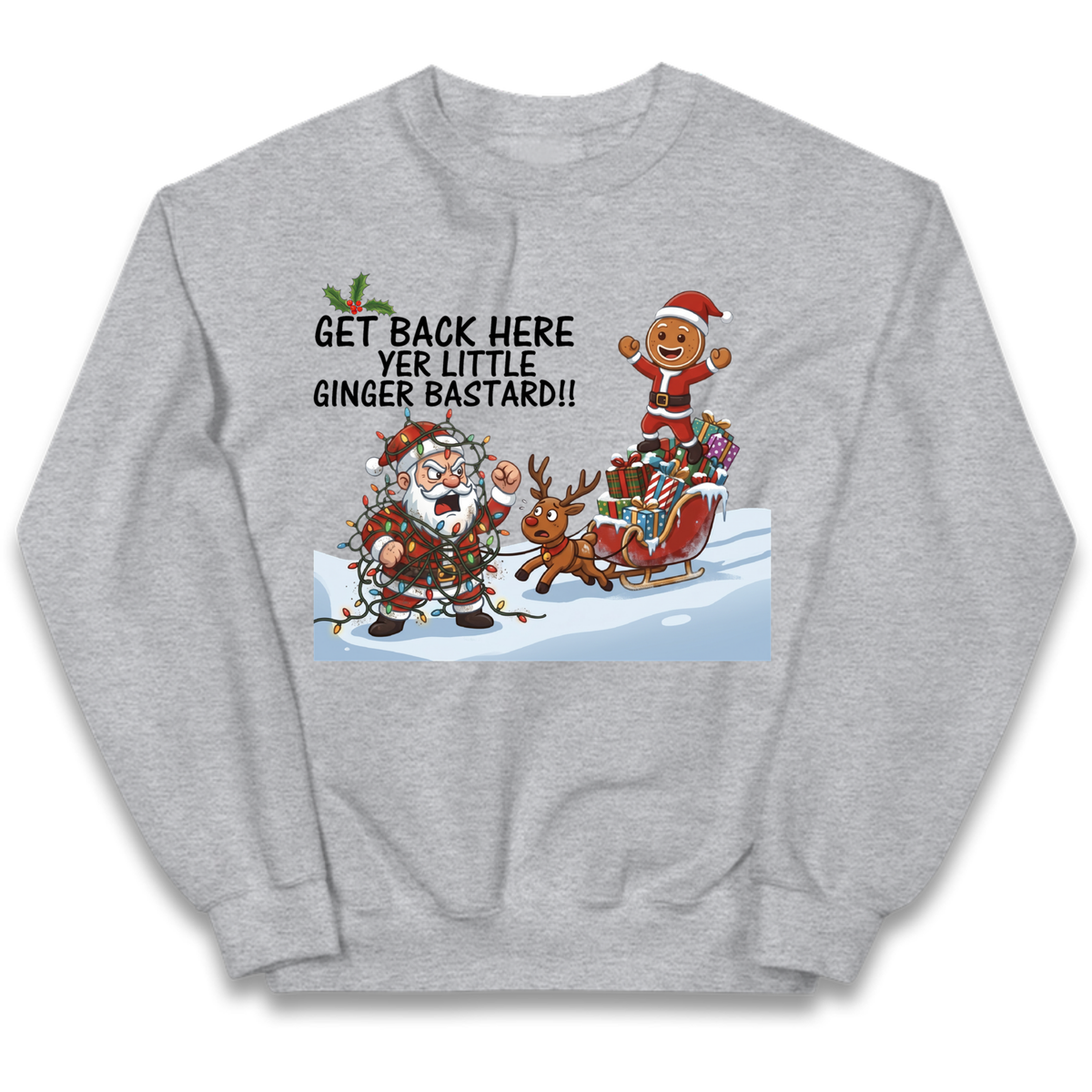 santa joke graphic Kids Jumper
