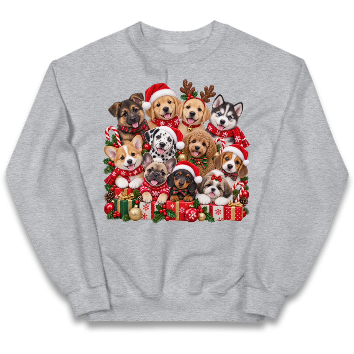 Puppy Christmas Kids Jumper