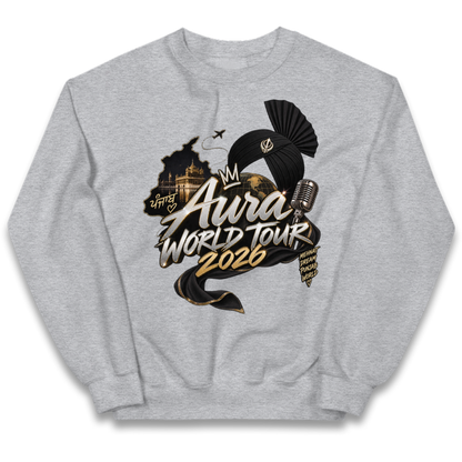 Diljit Dosanjh Aura World Tour 2026 Kids Jumper