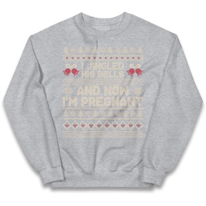 Pregnant At Christmas Kids Jumper