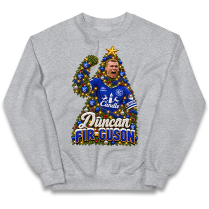 Duncan Ferguson Everton Christmas Kids Jumper