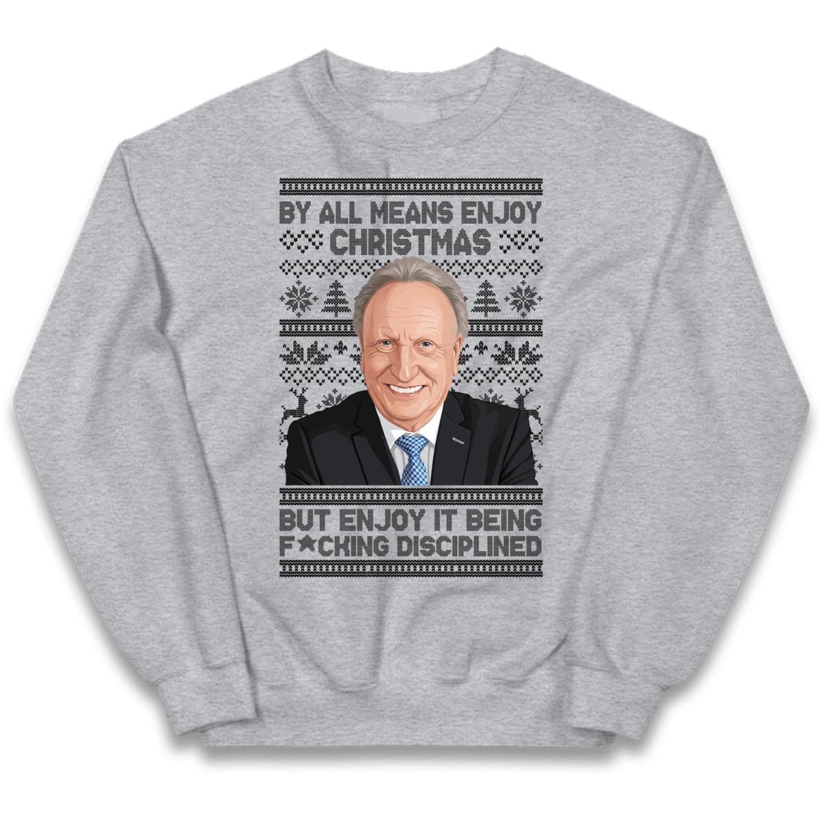 Neil Warnock Christmas Kids Jumper