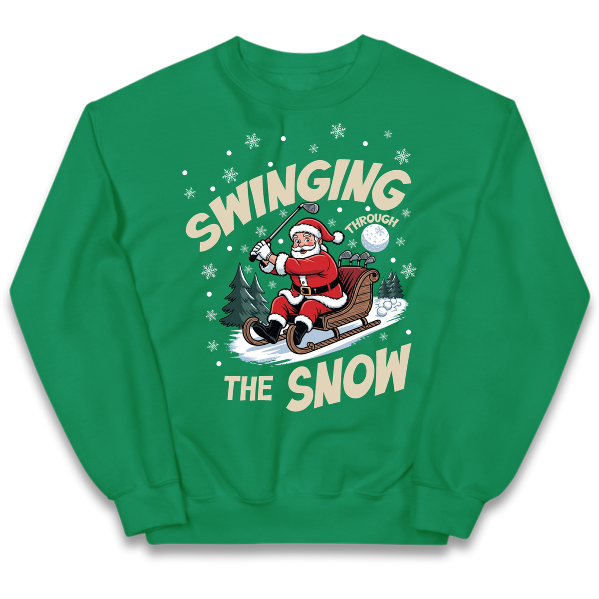 Christmas Golf Kids Jumper