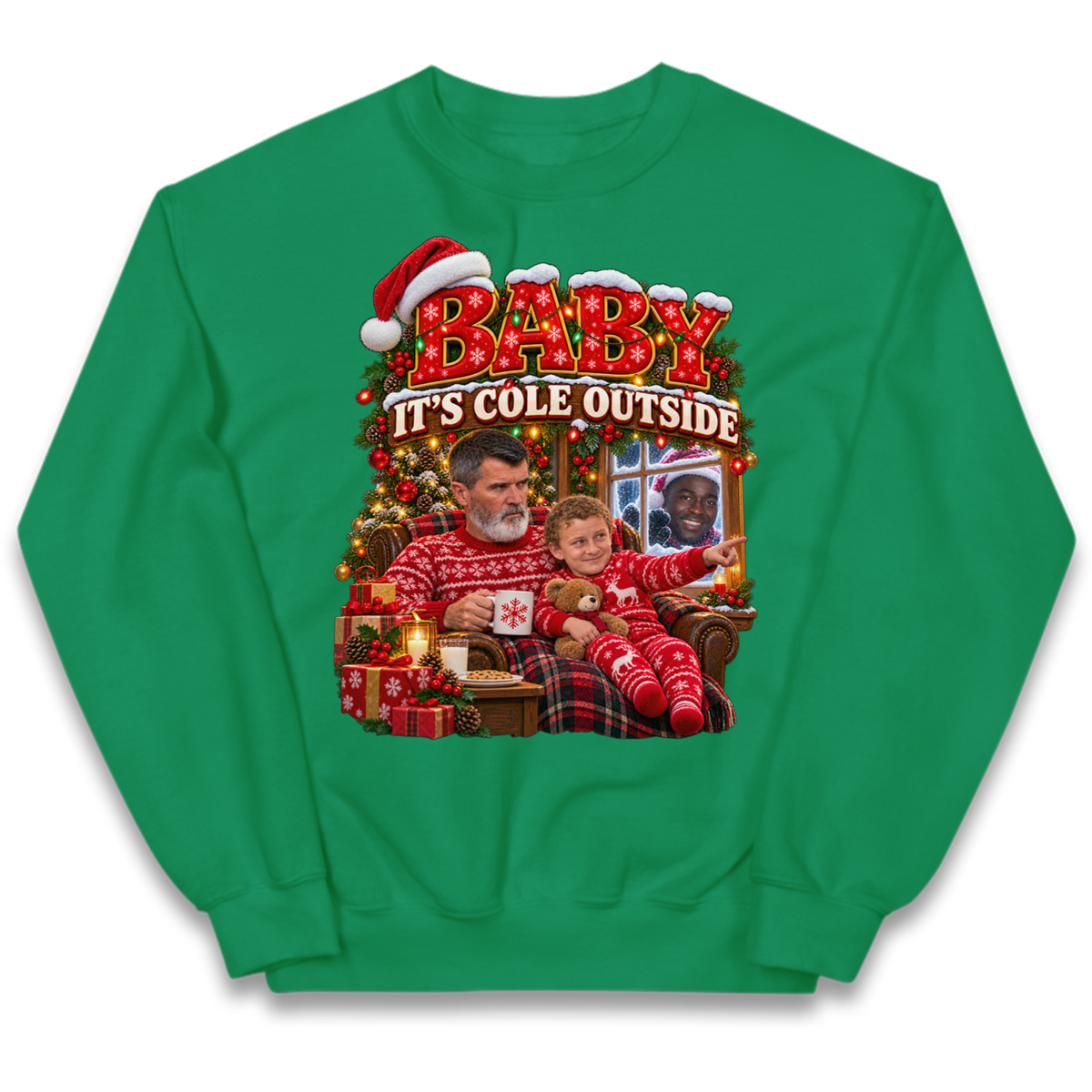 Roy Keane Man Utd Christmas Kids Jumper