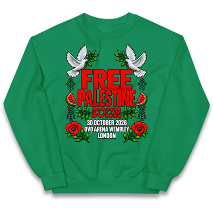 Macklemore and Friends Free Palestine Tour London 2026 Kids Jumper