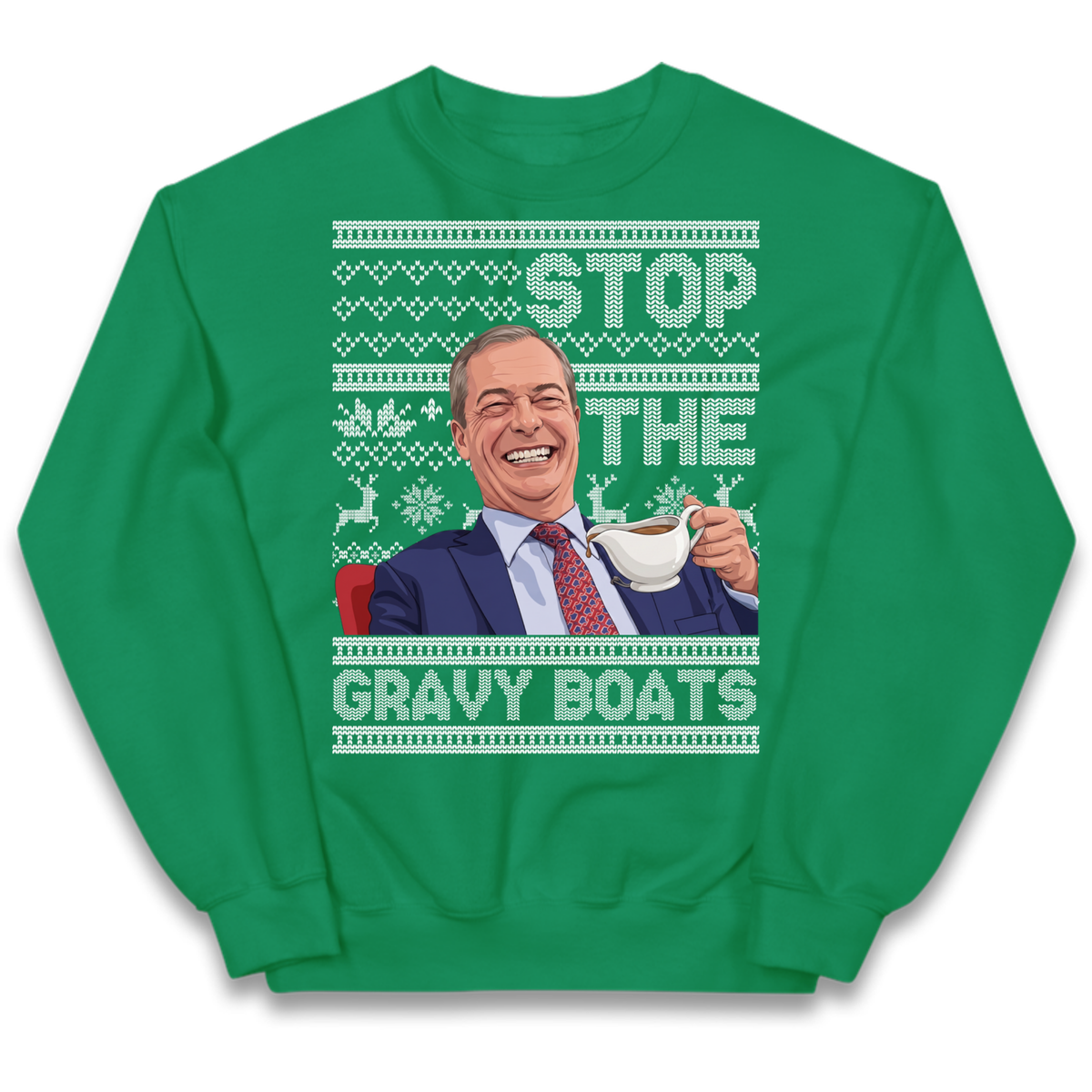 Satirical Festive Top Kids Jumper