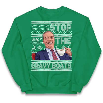Satirical Festive Top Kids Jumper