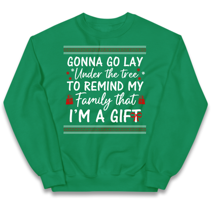 family festive humour Kids Jumper