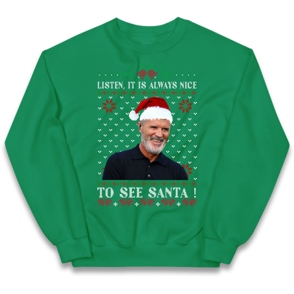 Roy Keane Christmas Kids Jumper