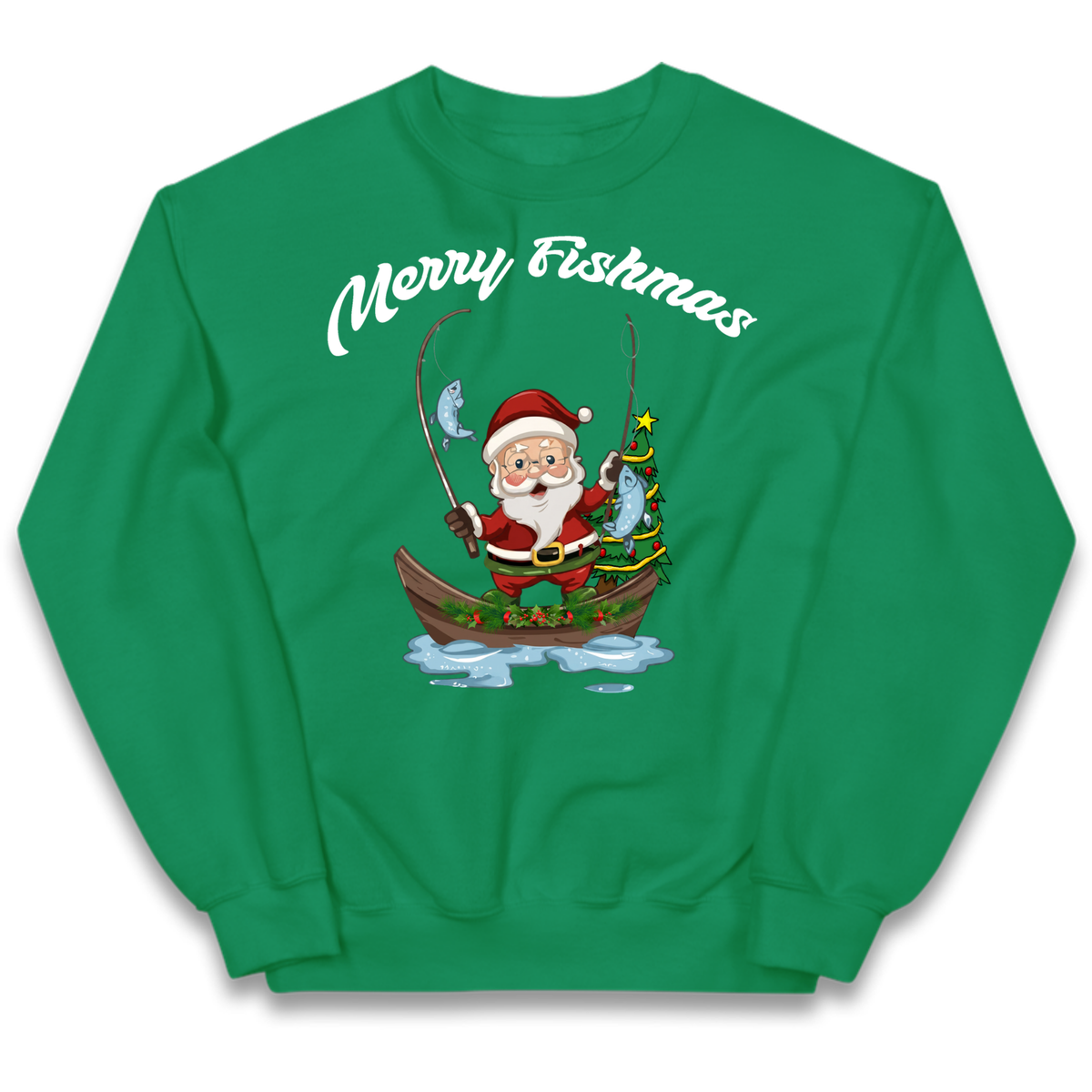 Merry Fishmas Kids Jumper