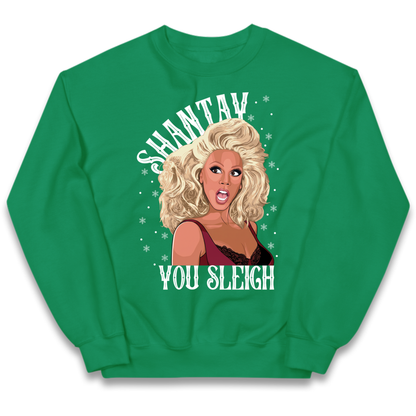 drag christmas clothing Kids Jumper