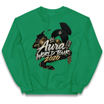 Diljit Dosanjh Aura World Tour 2026 Kids Jumper