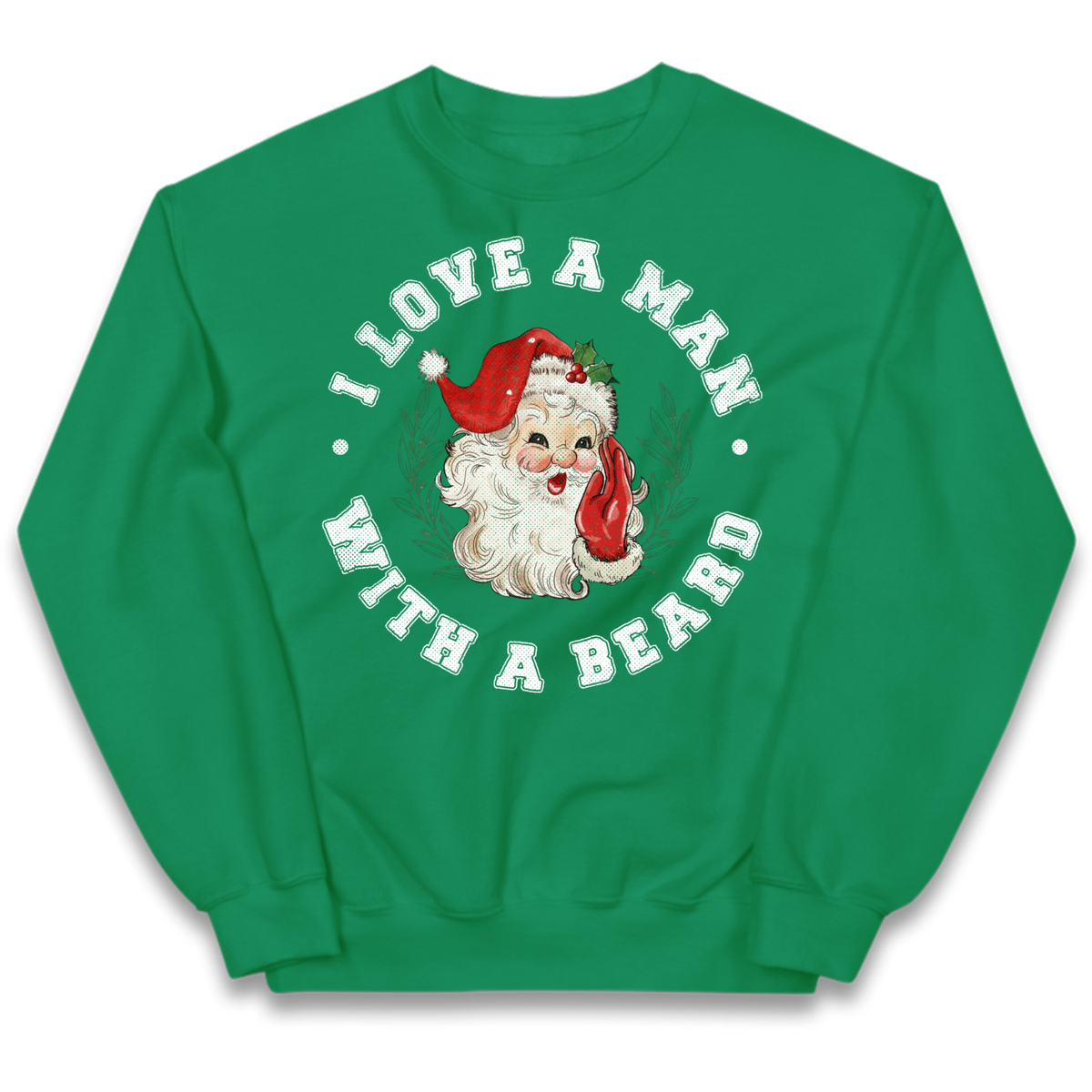 I Love A Man With A Beard Kids Jumper