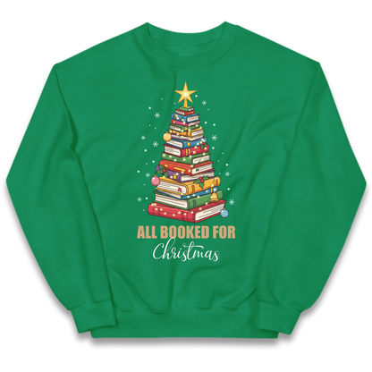Book Tree Christmas Kids Jumper