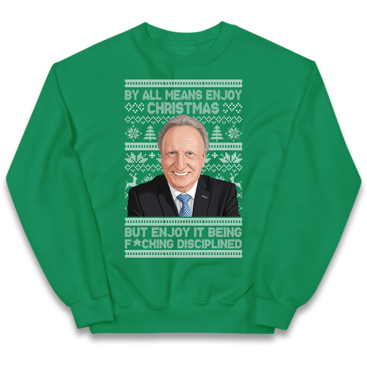 Neil Warnock Christmas Kids Jumper