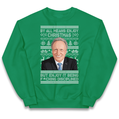 Neil Warnock Christmas Kids Jumper