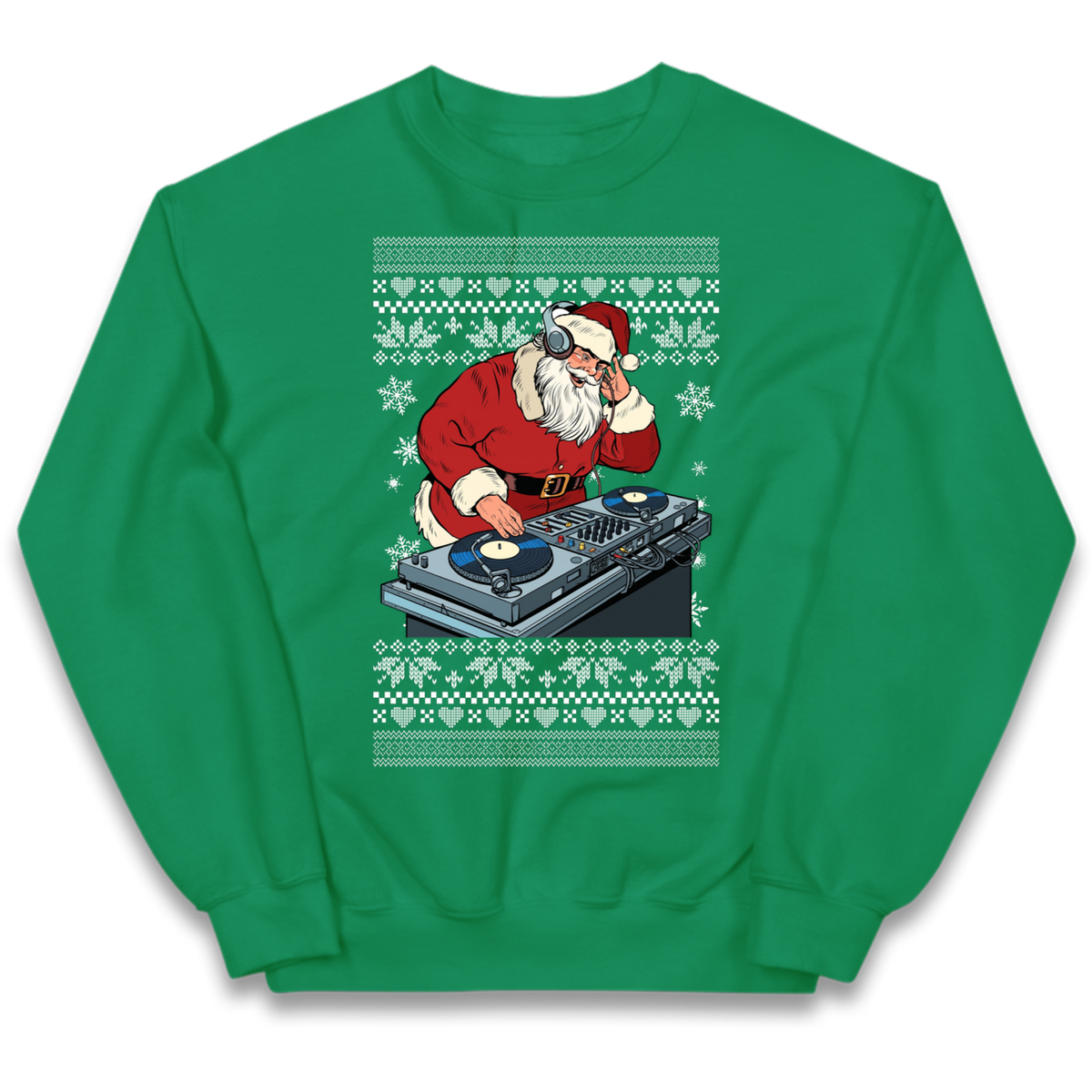 DJ Santa Christmas Kids Jumper