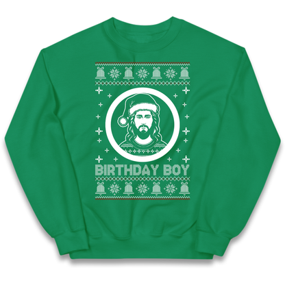 Jesus Birthday Christmas Kids Jumper