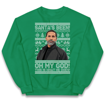 Steve Rio Ferdinand Christmas Kids Jumper