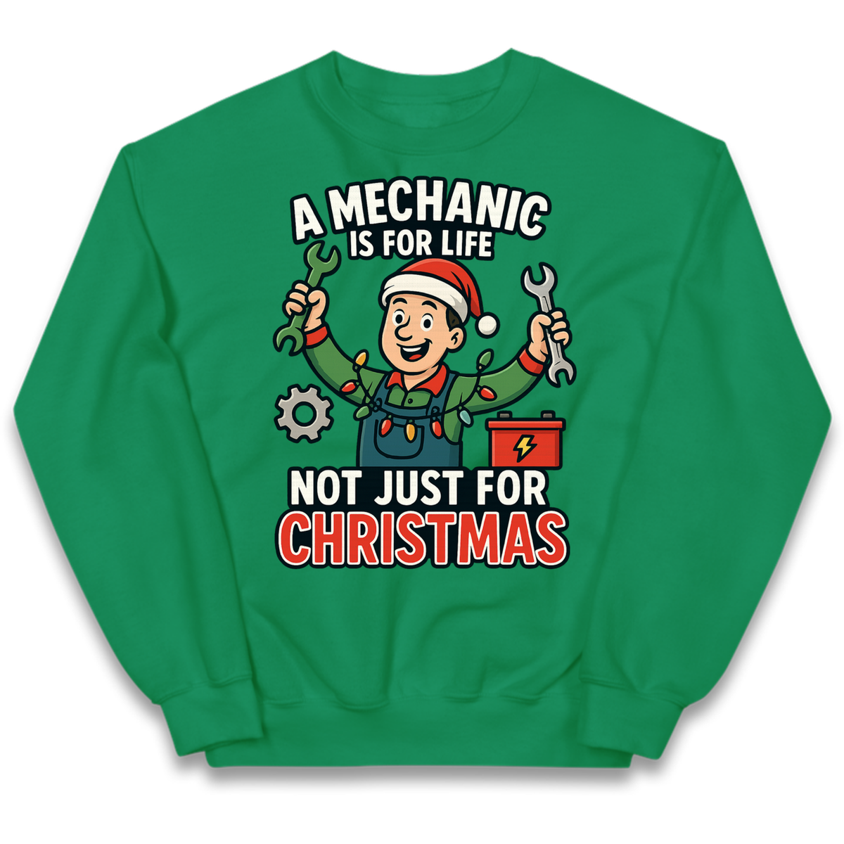 A Mechanic Is For Life Not Just For Christmas Kids Jumper