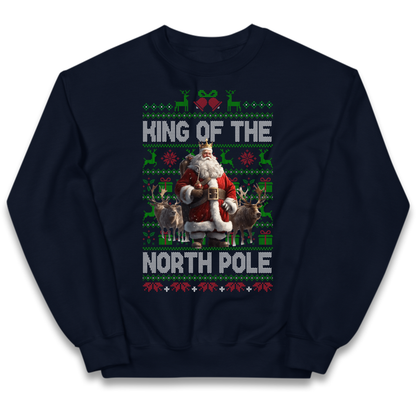 King Santa Christmas Kids Jumper