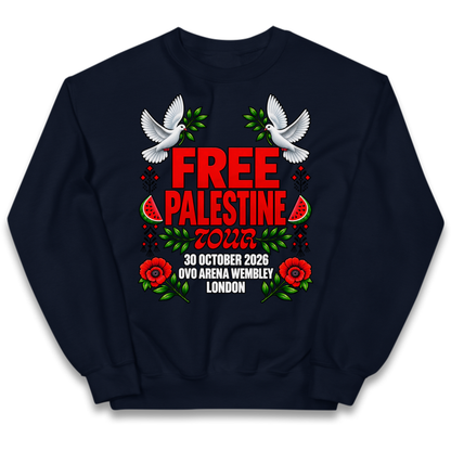Macklemore and Friends Free Palestine Tour London 2026 Kids Jumper