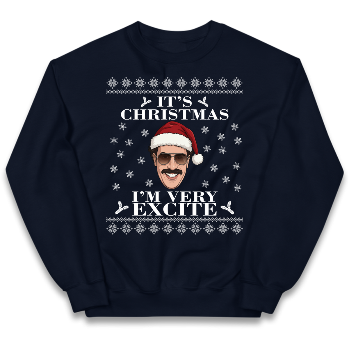 I Very Excite Christmas Kids Jumper