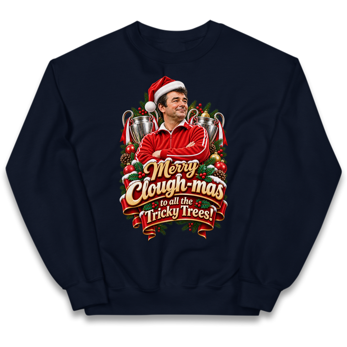 Nottm Forest Football Christmas Kids Jumper