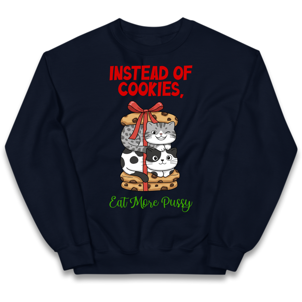 Cheeky Cat Slogan Kids Jumper