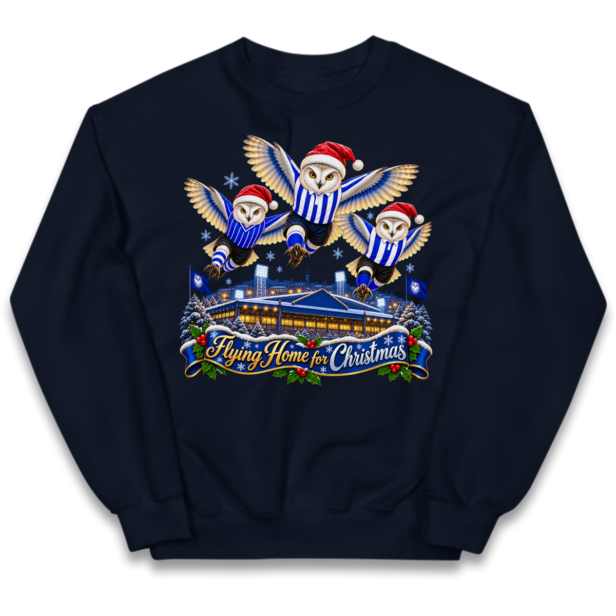 Sheff Wed Christmas Kids Jumper