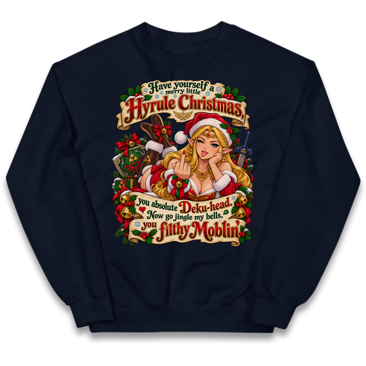 Zelda Christmas Kids Jumper