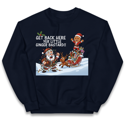 santa joke graphic Kids Jumper