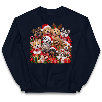 Puppy Christmas Kids Jumper