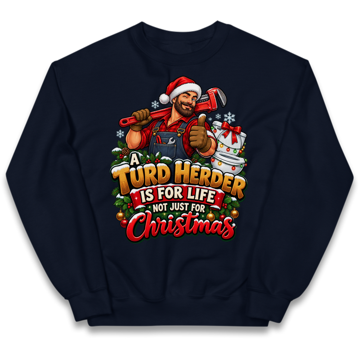 Plumbing Christmas Kids Jumper