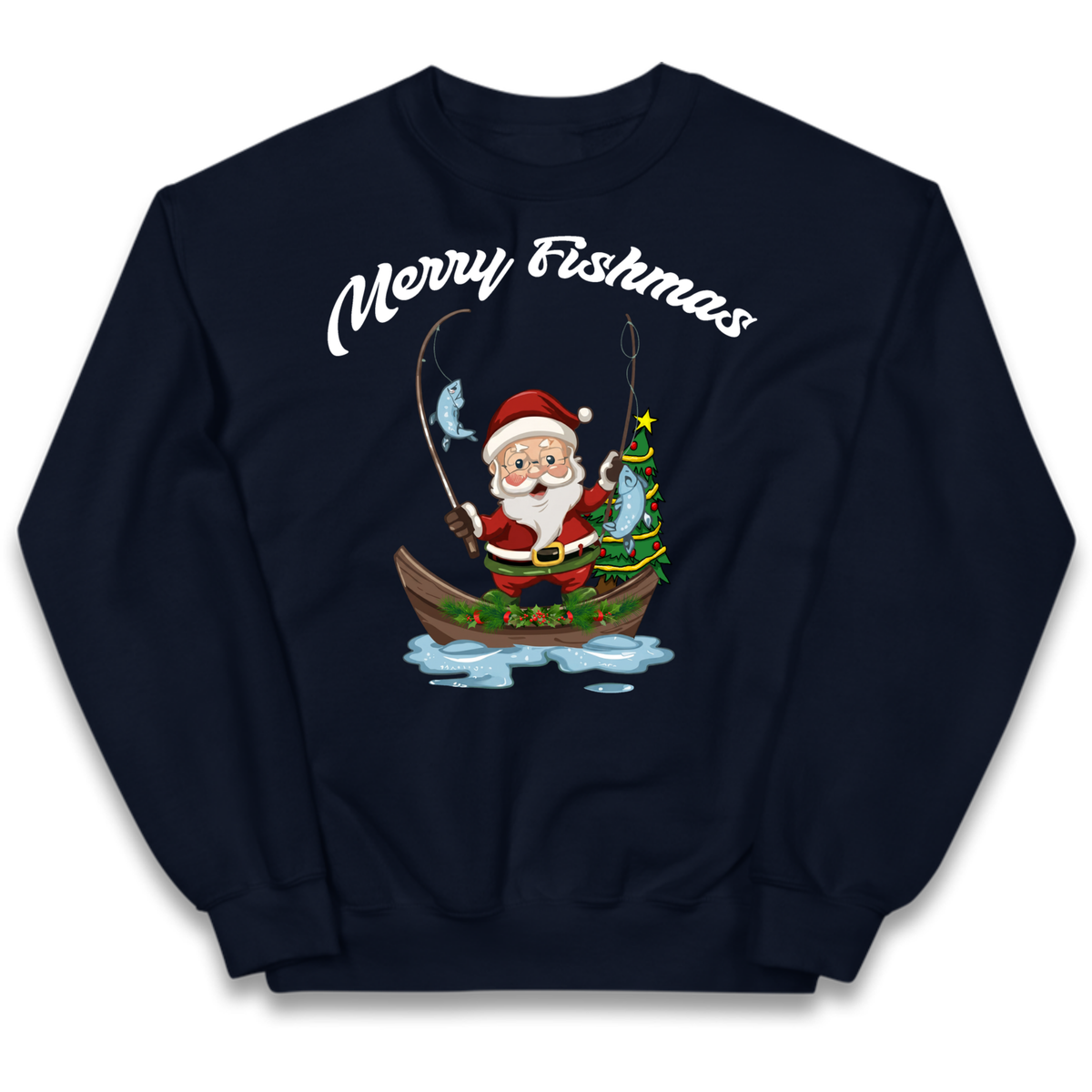 Merry Fishmas Kids Jumper