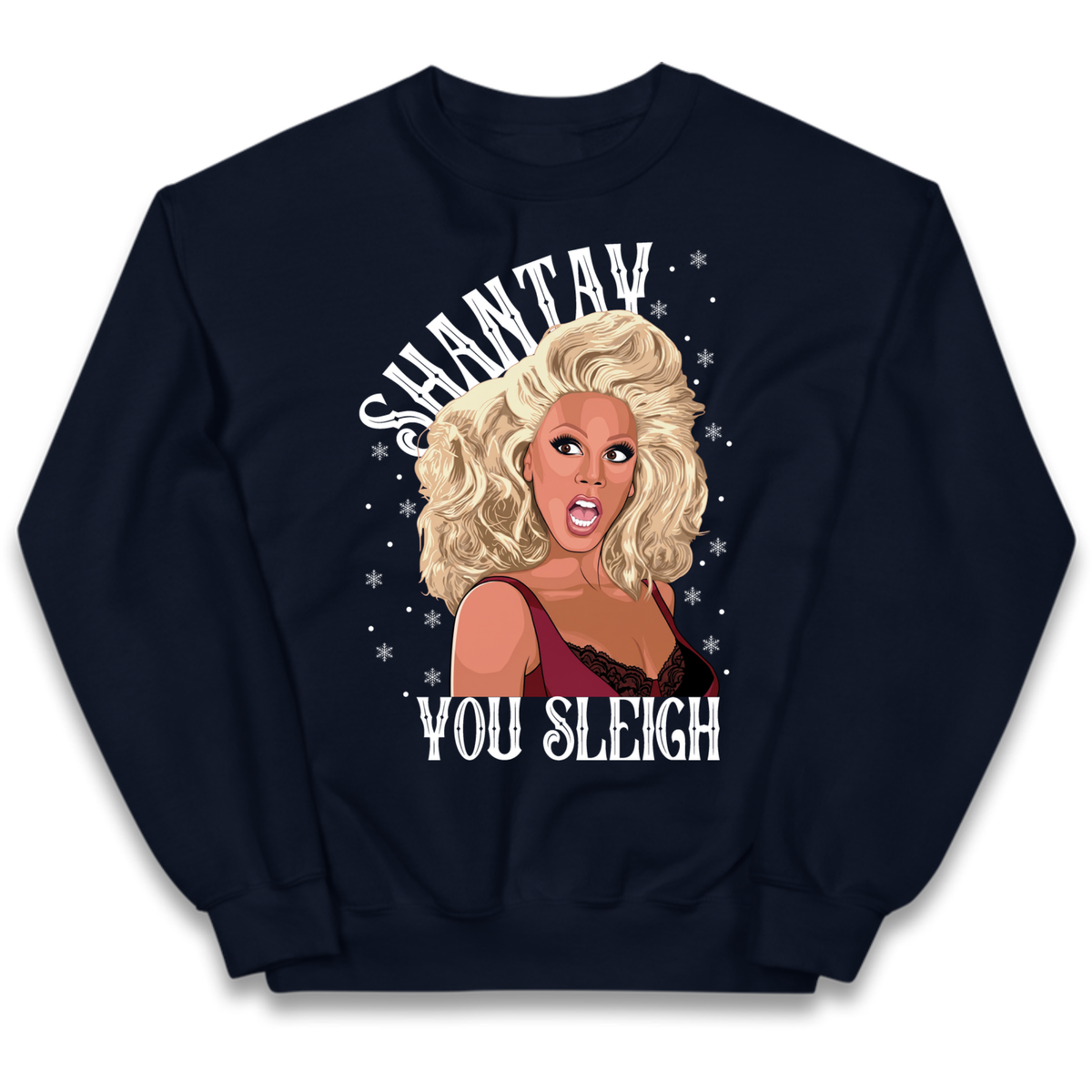 drag christmas clothing Kids Jumper
