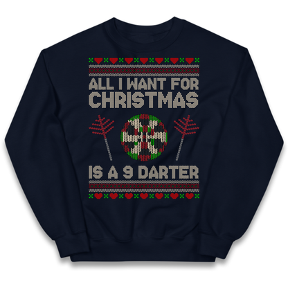 Festive Darts Outfit Kids Jumper
