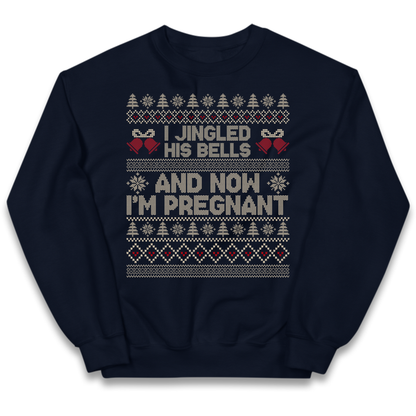 Pregnant At Christmas Kids Jumper
