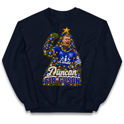 Duncan Ferguson Everton Christmas Kids Jumper