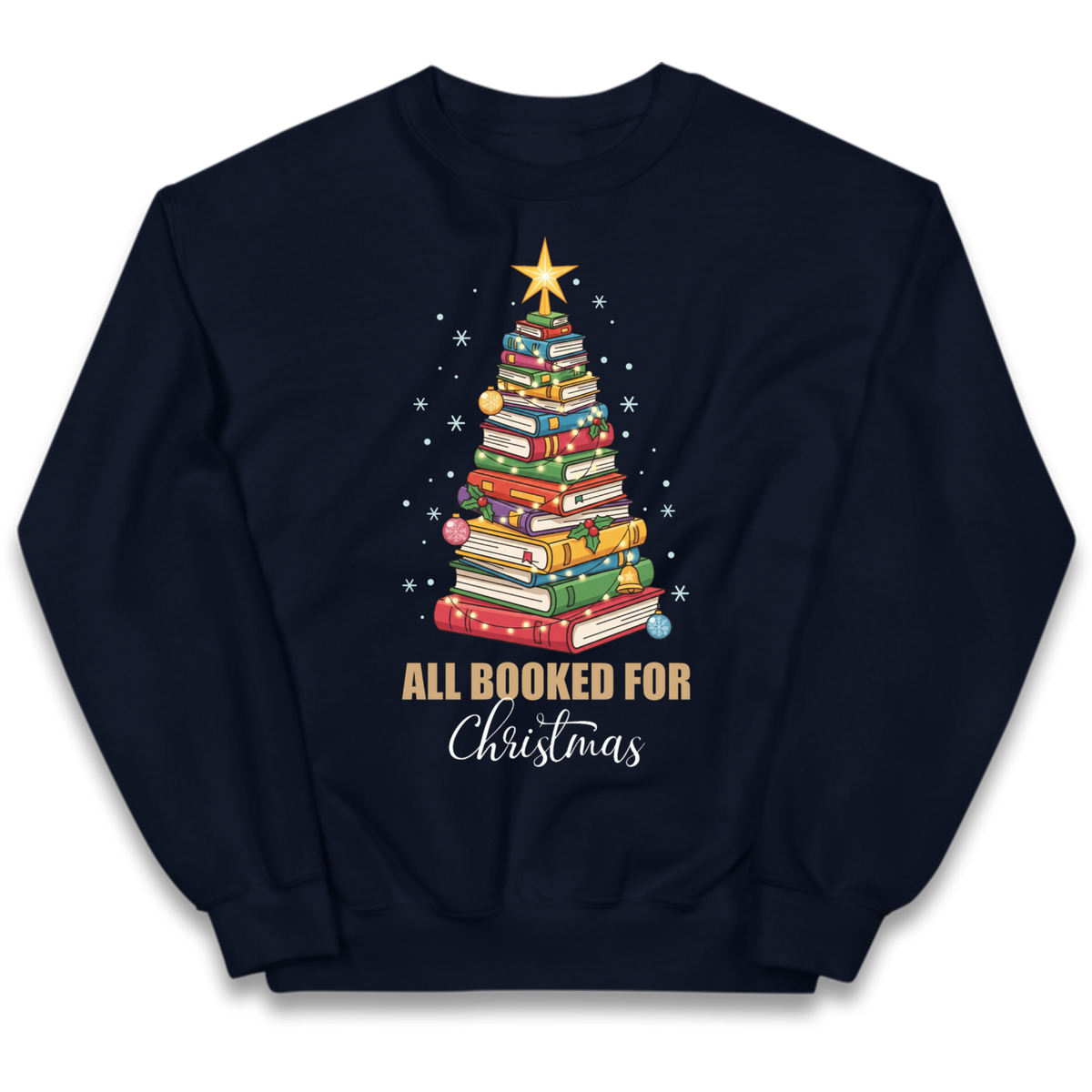 Book Tree Christmas Kids Jumper