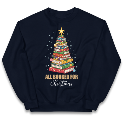 Book Tree Christmas Kids Jumper