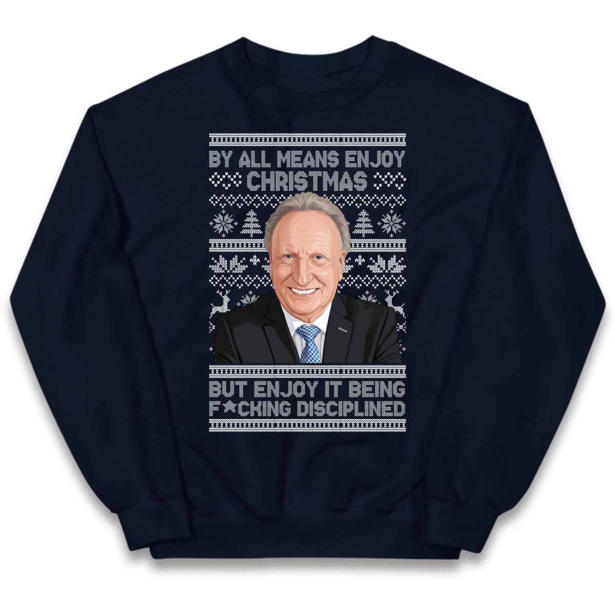 Neil Warnock Christmas Kids Jumper