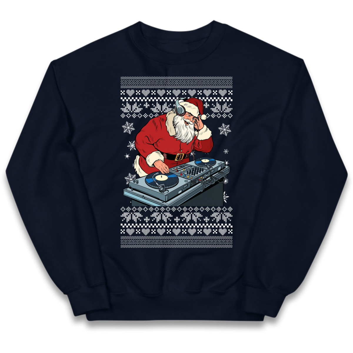 DJ Santa Christmas Kids Jumper