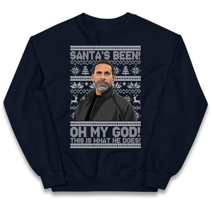 Steve Rio Ferdinand Christmas Kids Jumper