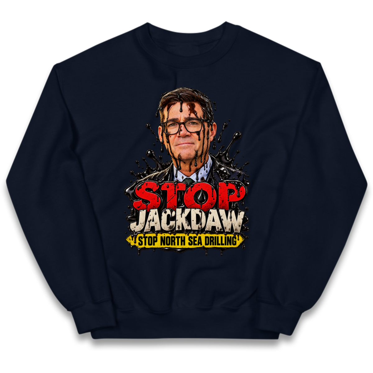 Stop Jackdaw Stop North Sea Drilling Andy Burnham Kids Jumper