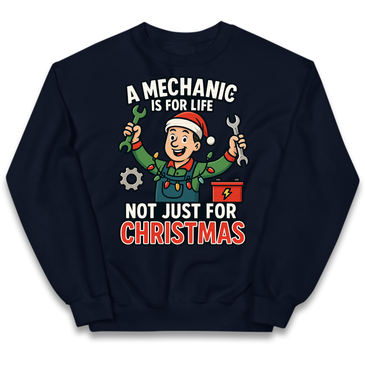 A Mechanic Is For Life Not Just For Christmas Kids Jumper