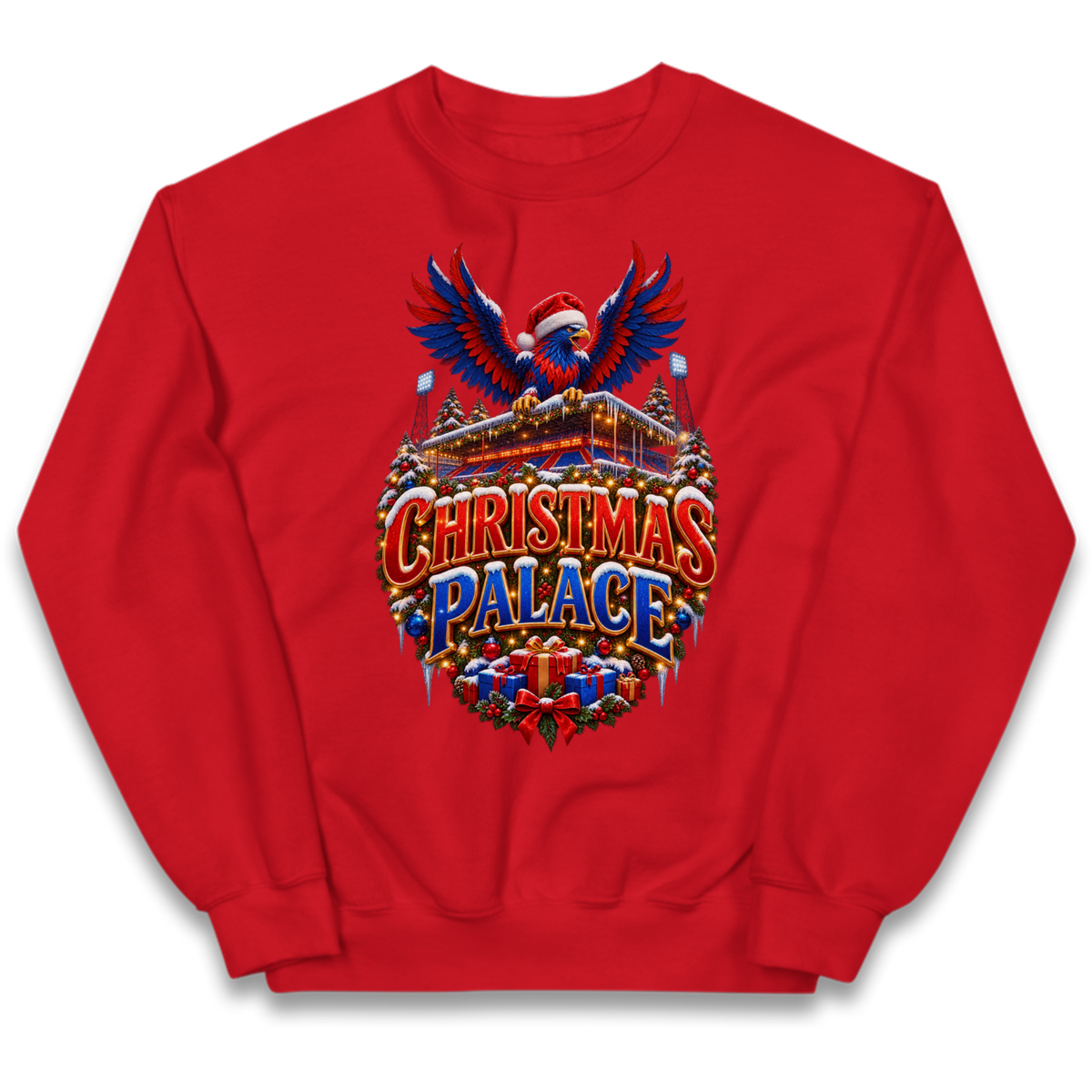 Crystal Palace Football Christmas Kids Jumper